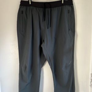 Mens Hill City Gray Nylon Lightweight leisure jogger pants